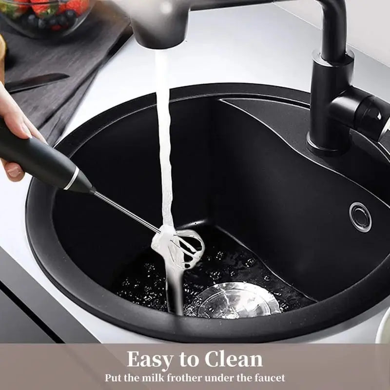 2 in 1 Rechargeable Coffee Beater Electric Hand Mixer – USB Milk Frother & Coffee Whisk for Latte, Cappuccino & Matcha