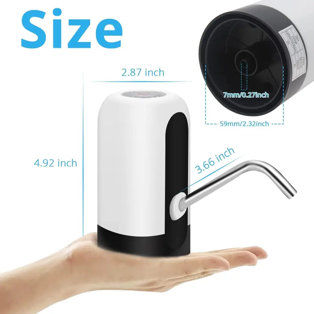 Automatic Water Dispenser Pump USB Rechargeable – Electric Water Bottle Pump for 19L Gallon – Portable Drinking Water Dispenser