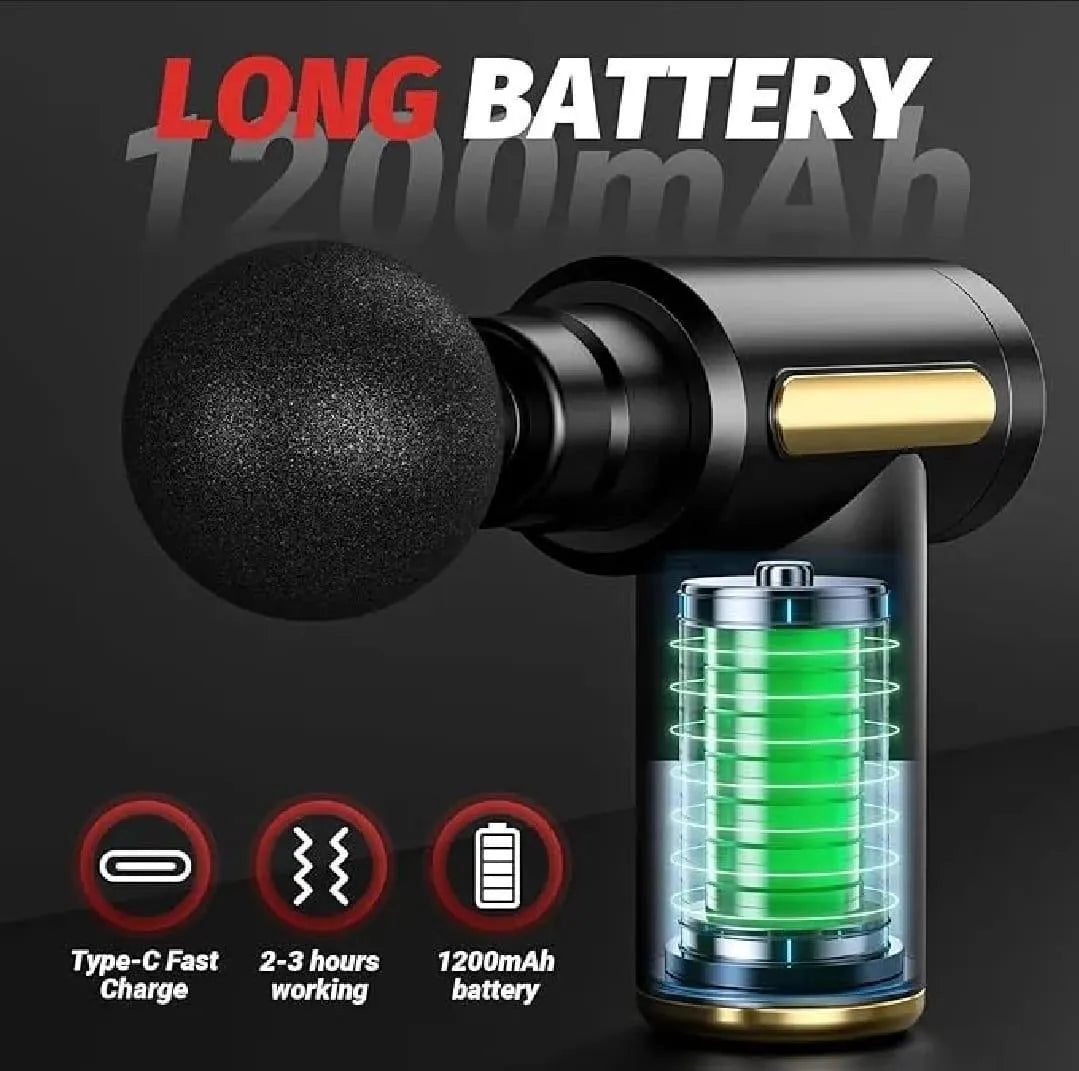 Portable Mini Massage Gun 20°C Rechargeable Blue 1kg