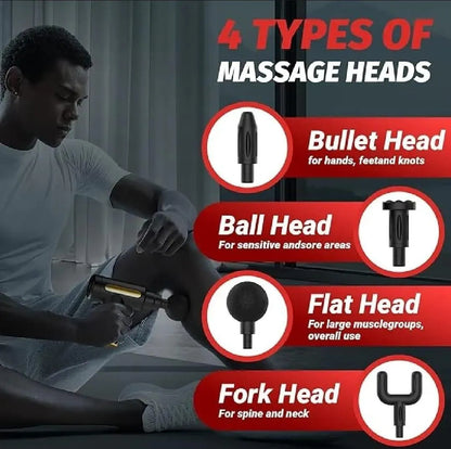 Portable Mini Massage Gun 20°C Rechargeable Blue 1kg