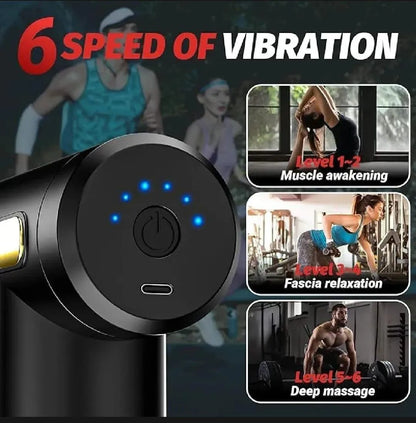 Portable Mini Massage Gun 20°C Rechargeable Blue 1kg