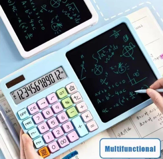 2 in 1 Calculator with Writing Tablet for Students