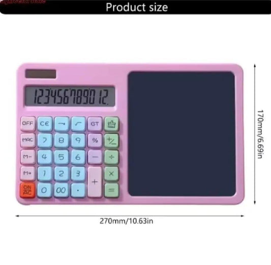 2 in 1 Calculator with Writing Tablet for Students