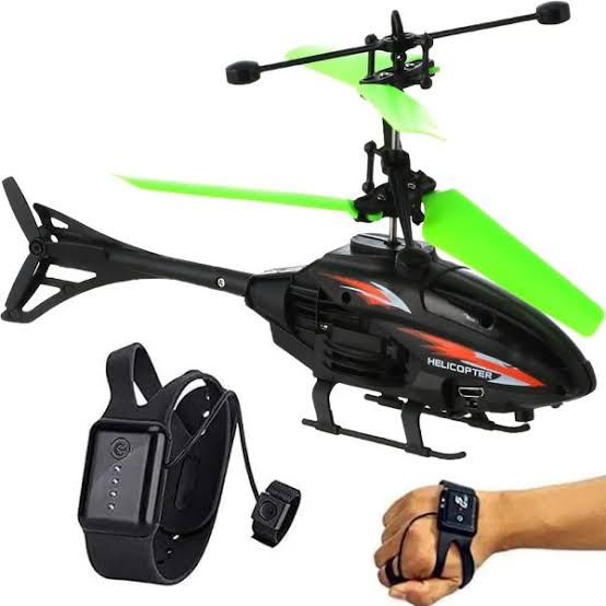 Electric Helicopter for Kids 1-10 with Induction Watch
