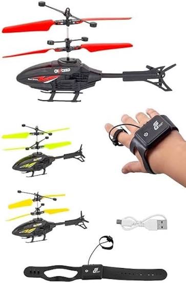 Electric Helicopter for Kids 1-10 with Induction Watch